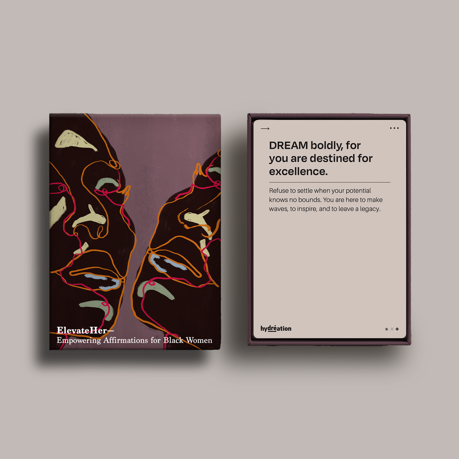 Mindfulness and journaling routine with ElevateHer Affirmation Deck