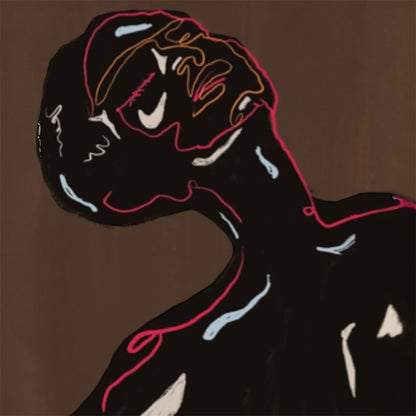 Abstract line art of a reclining woman with her head tilted back, symbolizing freedom and renewal.